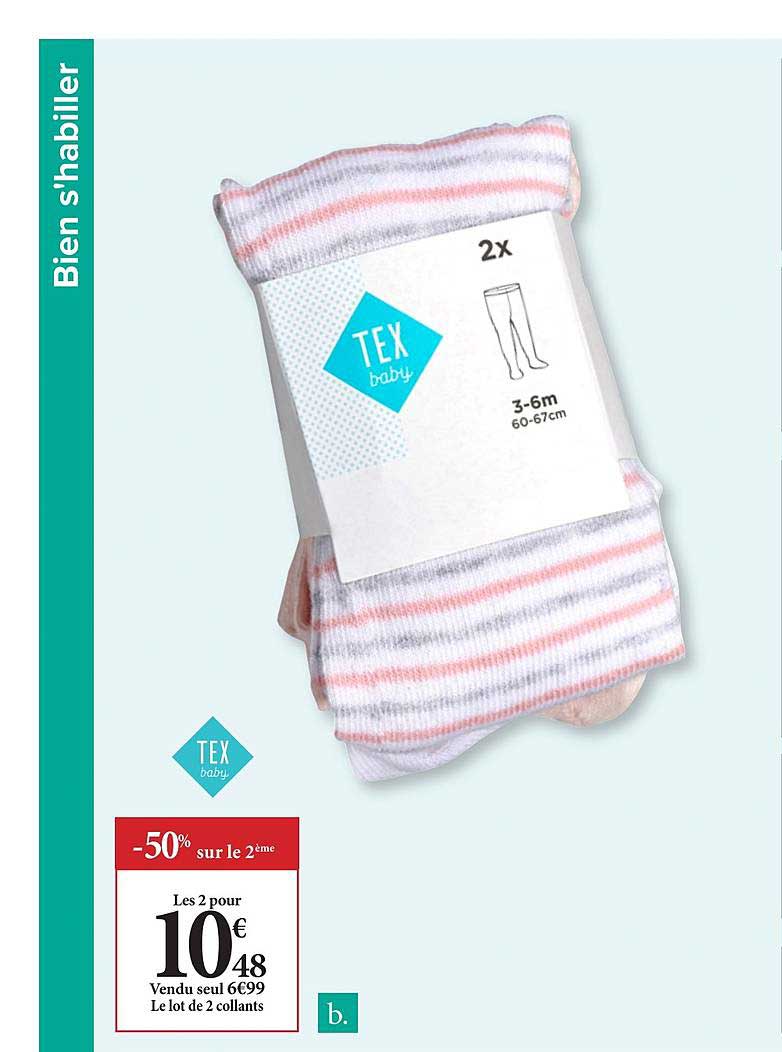 Le Lot De 2 Collants Tex Baby