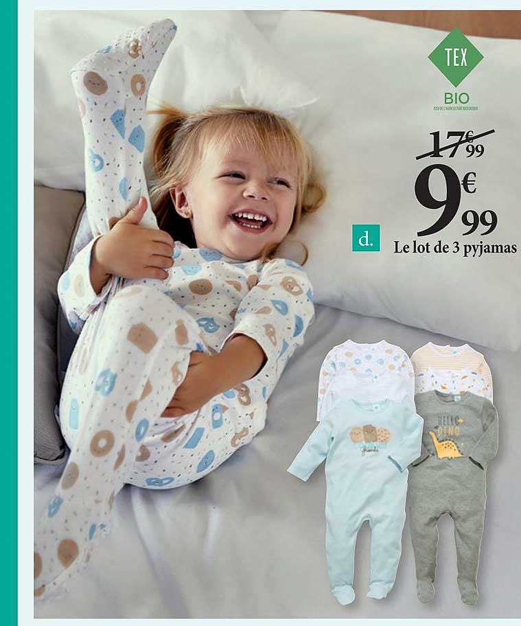 Le Lot De 3 Pyjamas Tex