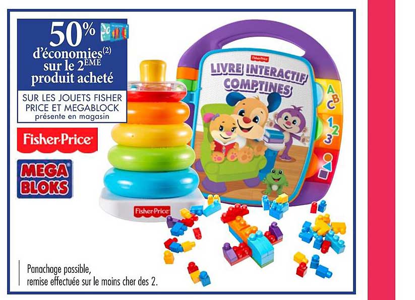 les jouets fisher price et megablock