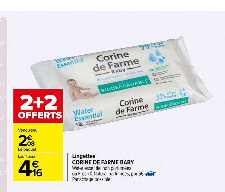 lingettes corine de farme baby
