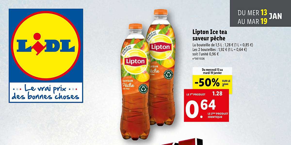 Lipton Ice Tea Saveur Pêche