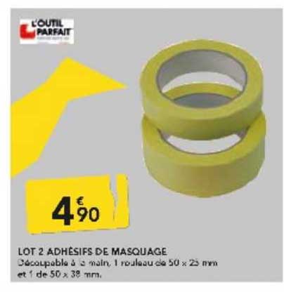 lot 2 adhésifs de masquage l'outil parfait