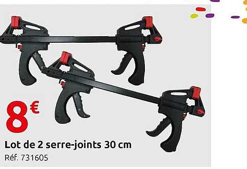 lot de 2 serre-joints 30 cm