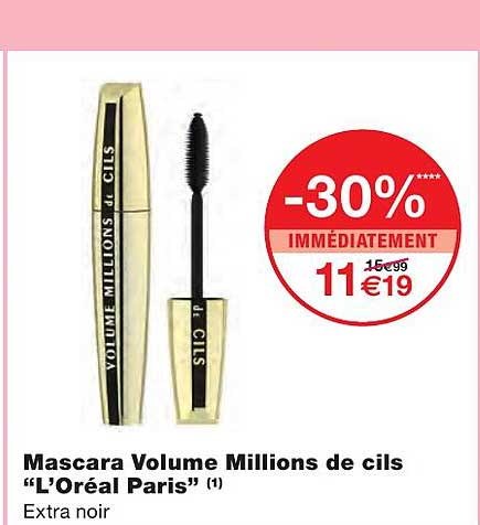 mascara volume millions de cils "l'oréal paris"