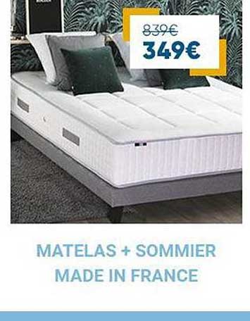matelas + sommier made in france
