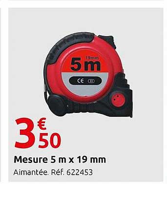 mesure 5m x 19 mm