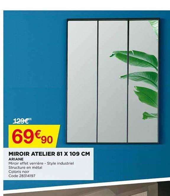 miroir atelier 81 x 109 cm ariane