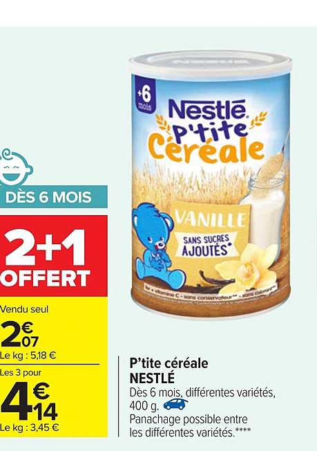 p'tite céréale nestlé