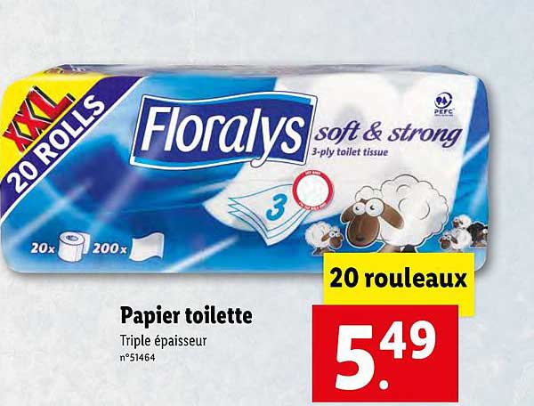 Papier Toilette Floralys
