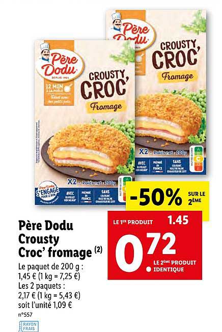 père dodu crousty croc'fromage