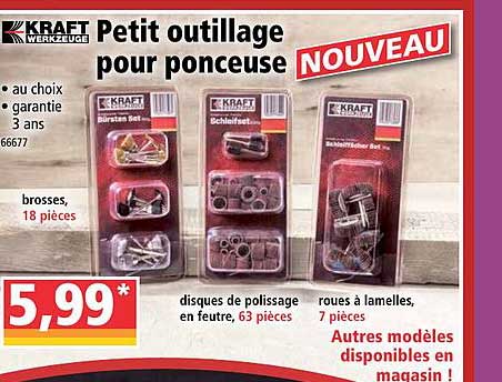 petit outillage pour ponceuse kraft werkzeuge
