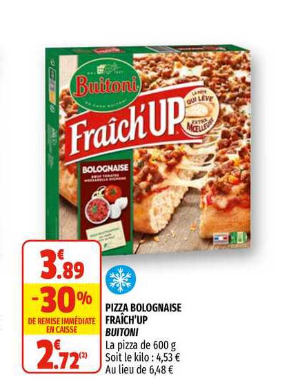 Pizza Bolognaise  Fraîche'up Buitoni
