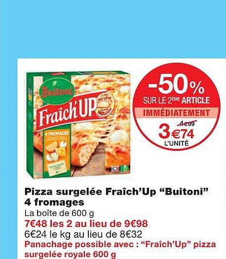 pizza surgelée fraîch'up "buitoni"
