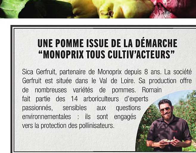 pomme monoprix tous cultiv'acteurs