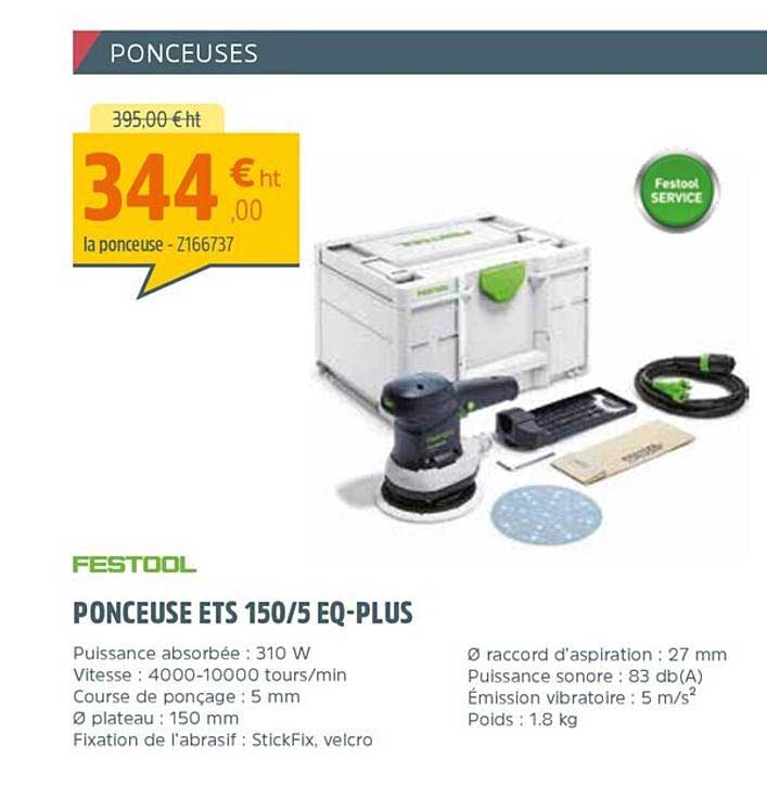 ponceuse ets 150-5 eq-plus festool
