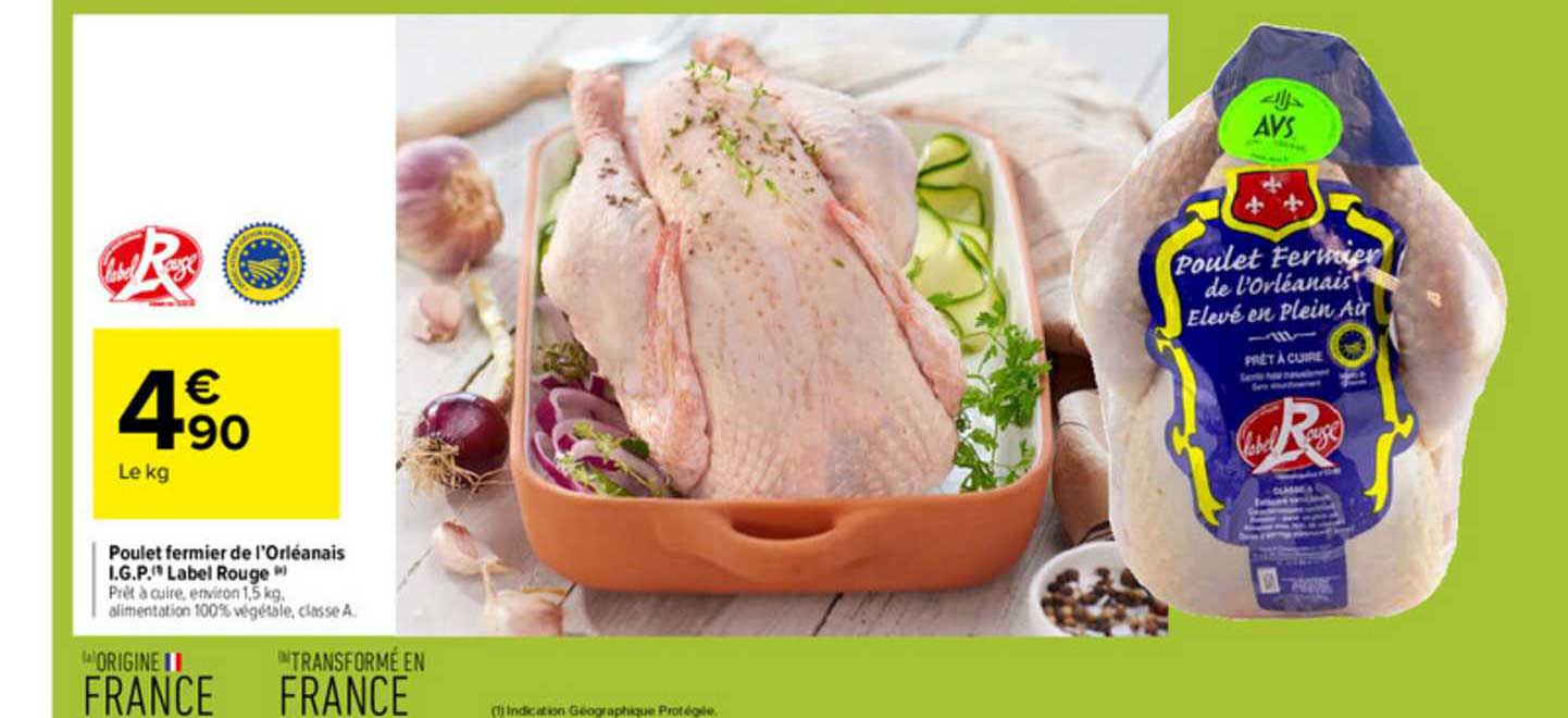 poulet fermier de l'orléanais i.g.p. label rouge