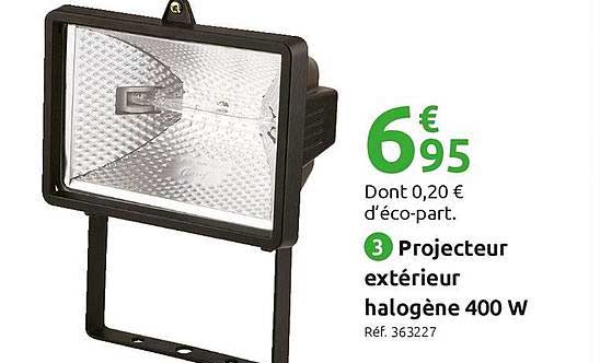 projecteur extérieur halogène 400 w