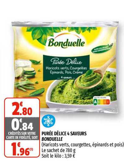 Purée Délice 4 Saveurs Bonduelle
