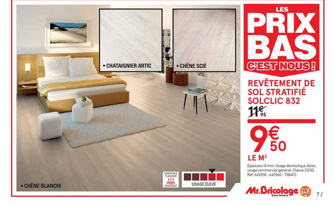 revêtement de sol stratifié solclic 832