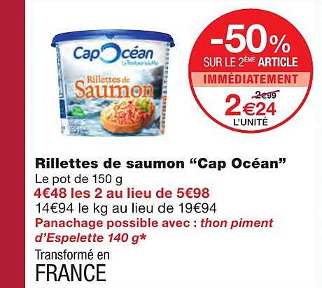 Rillettes De Saumon "cap Océan"