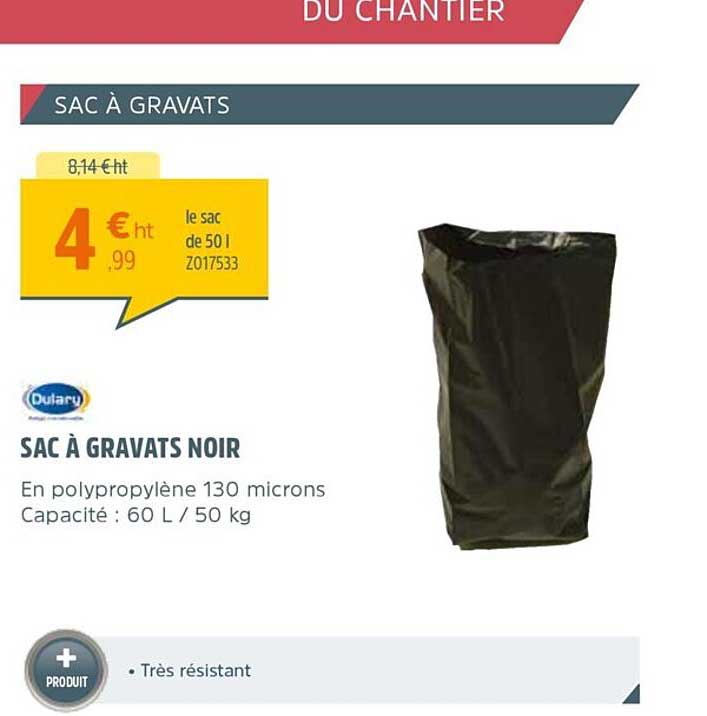 sac à gravats noir dulary