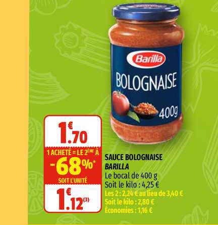 Sauce Bolognaise Barilla