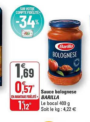 Sauce Bolognese Barilla