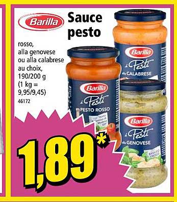 Sauce Pesto Barilla