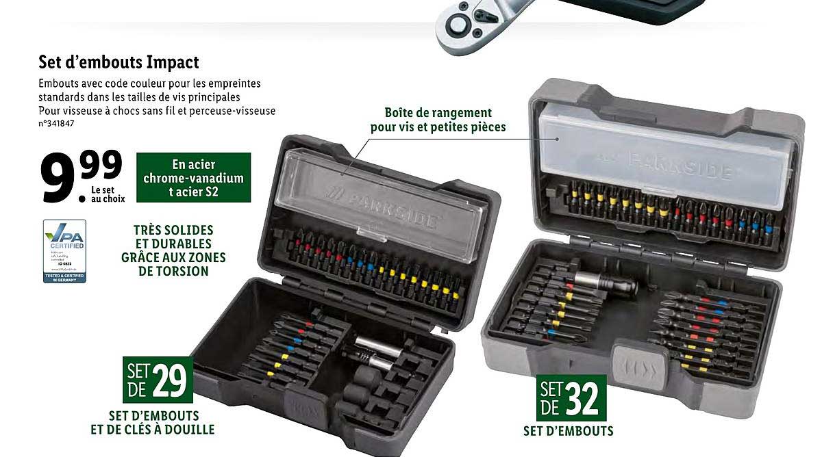 set d'embouts impact