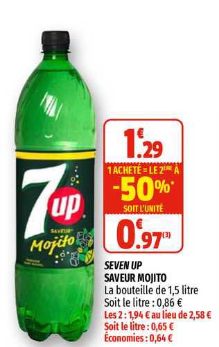 seven up saveur mojito