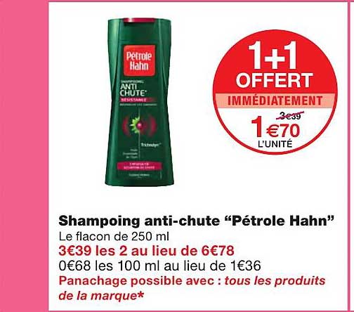 shampoing anti-chute "pétrole hahn"