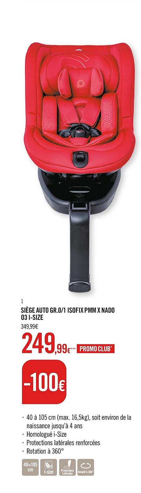 siège auto gr.0-1isofix pmm x nado 03 i-size
