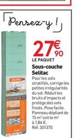 sous-couche selitac