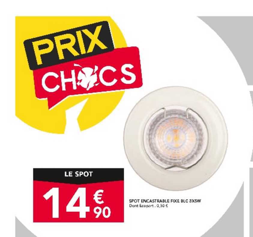 spot encastrable fixe blc 3x5w