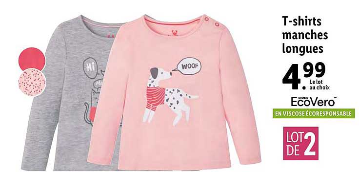 t-shirts manches longues ecovero