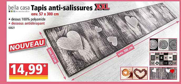 tapis anti-salissures bella casa