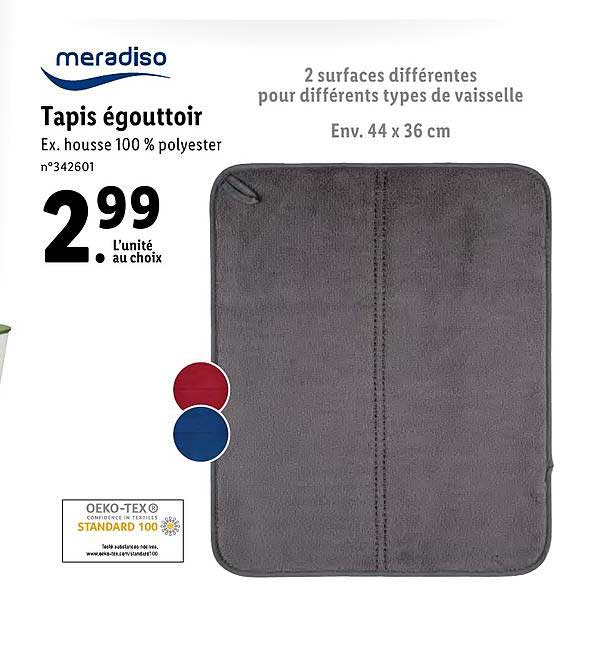 tapis égouttoir meradiso