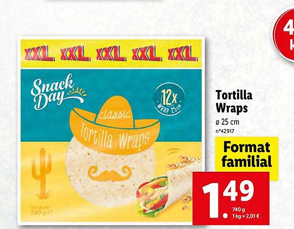 tortilla wraps snack day