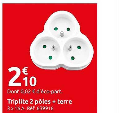 triplite 2 pôles + terre