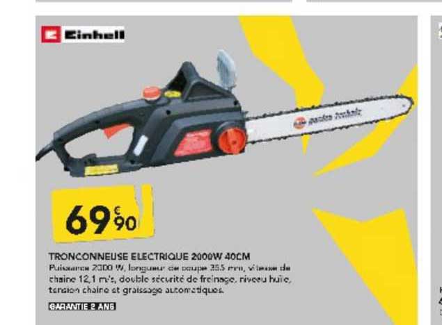 tronçonneuse électrique 2000w 40cm einhell