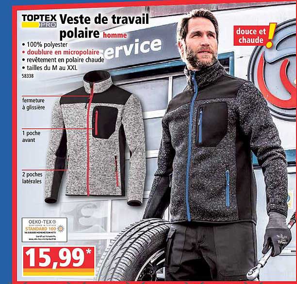 Veste  De Travail Polaire Toptex