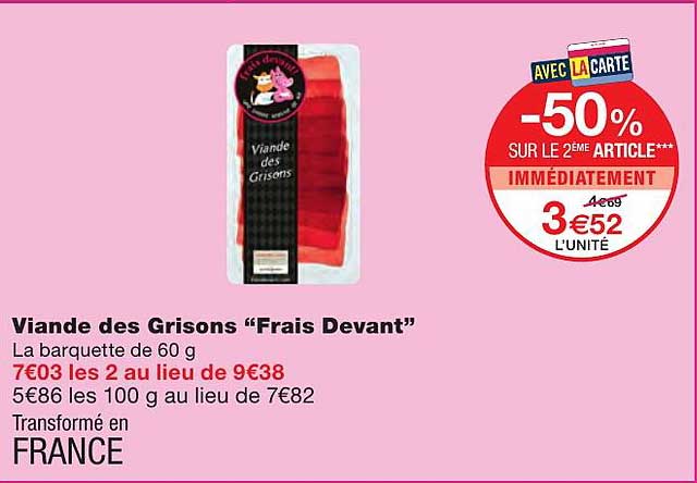 viande des grisons "frais devant"