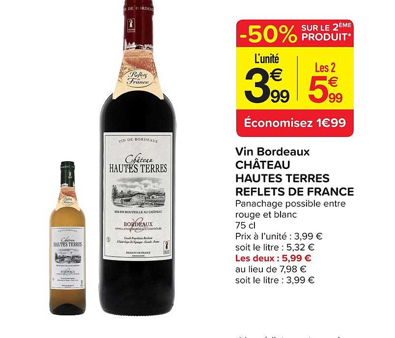 vin bordeaux château hautes terres reflets de france