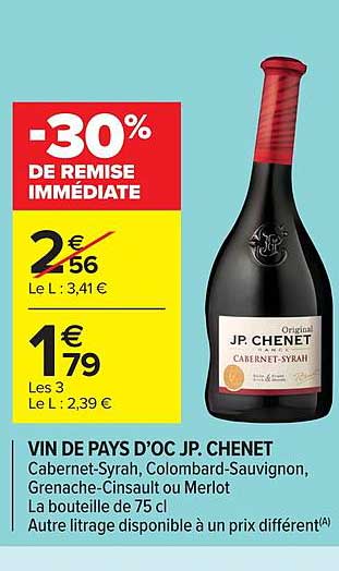 vin de pays d'oc jp chenet
