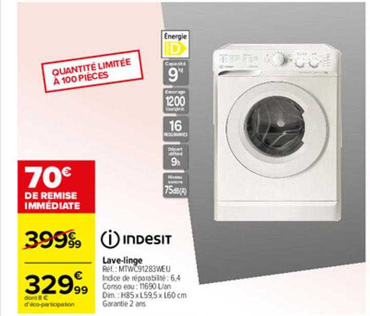 lave-linge indesit