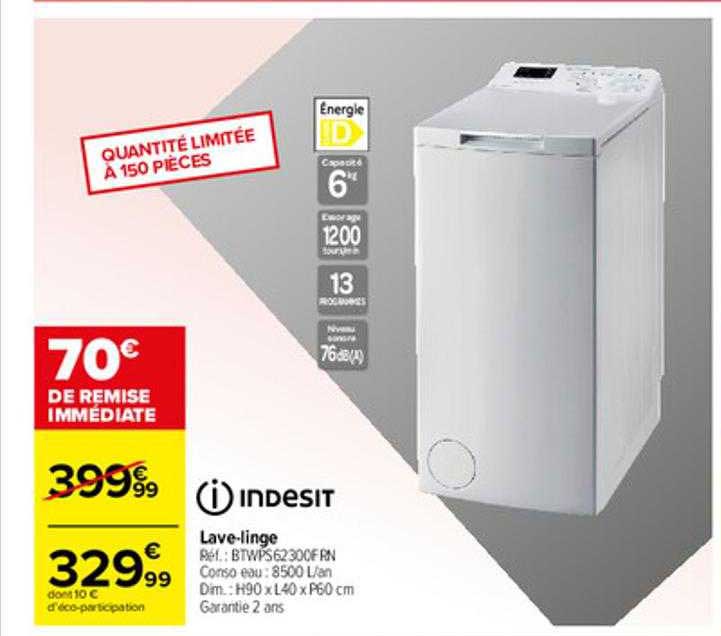 Lave-linge Indesit