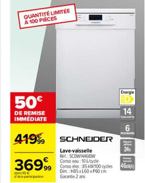 lave-vaisselle schneider