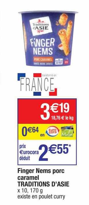 finger nems porc caramel traditions d'asie