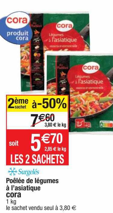 poêlée de légumes à l'asiatique cora