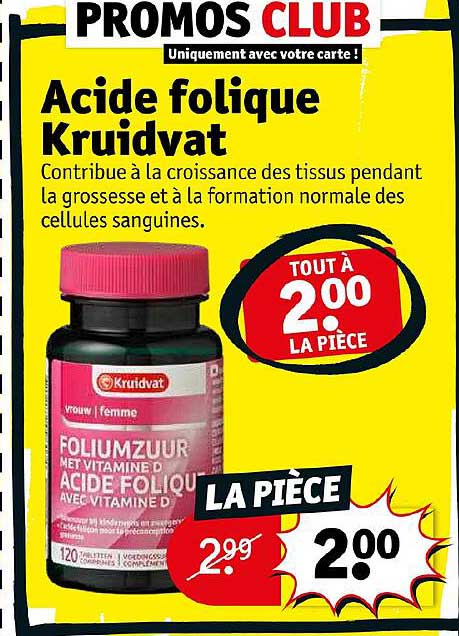 acide folique kruidvat